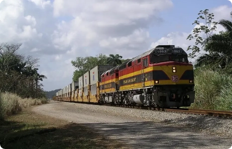 Containers on Train