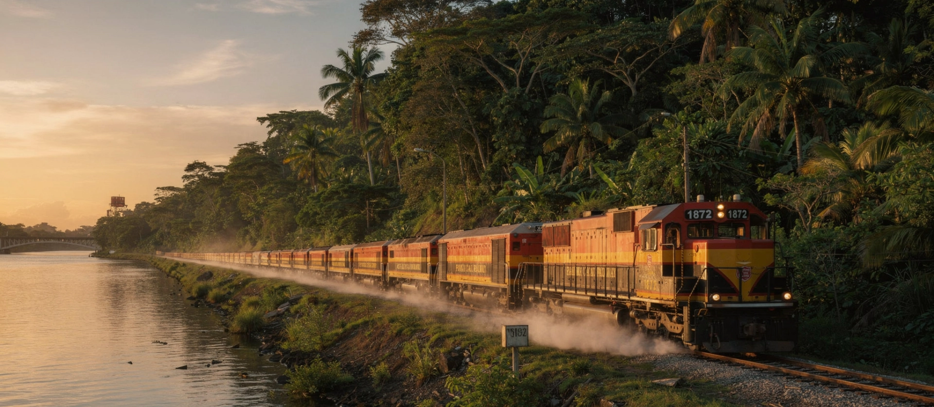 Panama Canal Railway Train